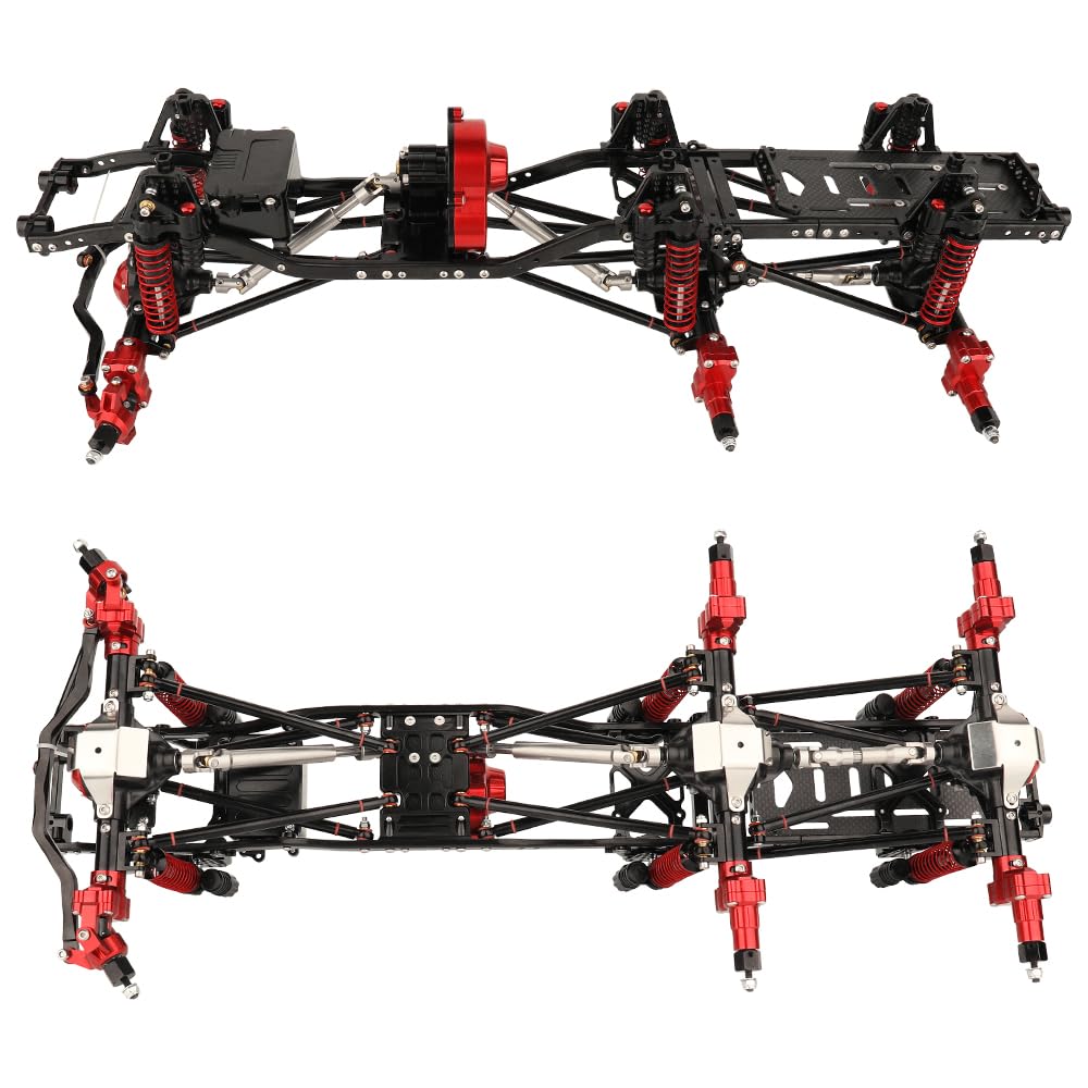 Amazon.com: RZXYLRC 450mm Wheelbase 6x6 Chassis Frame Set with
