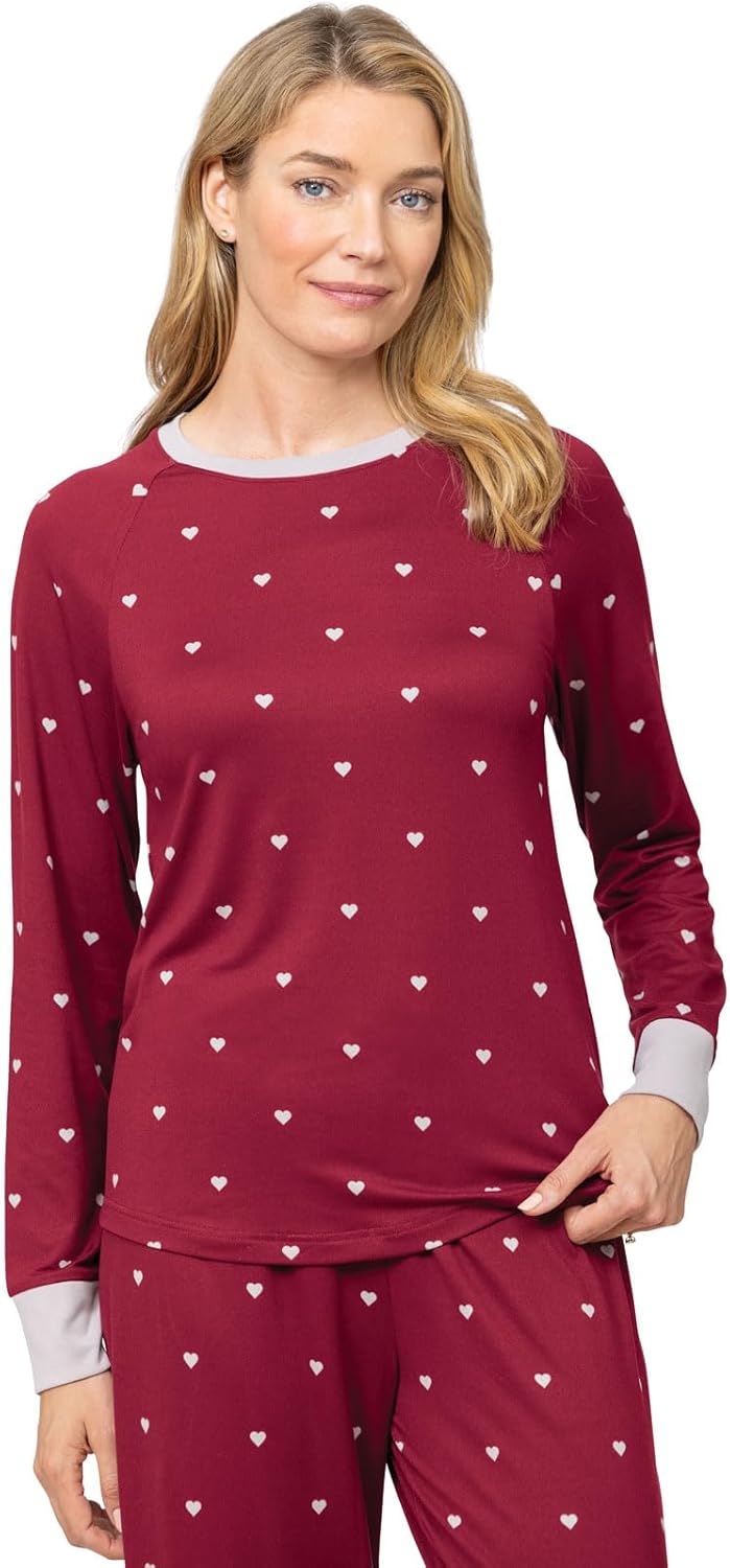 PajamaGram Womens Pajama Set - Women PJs, Ultra Soft, Printed - Image 4