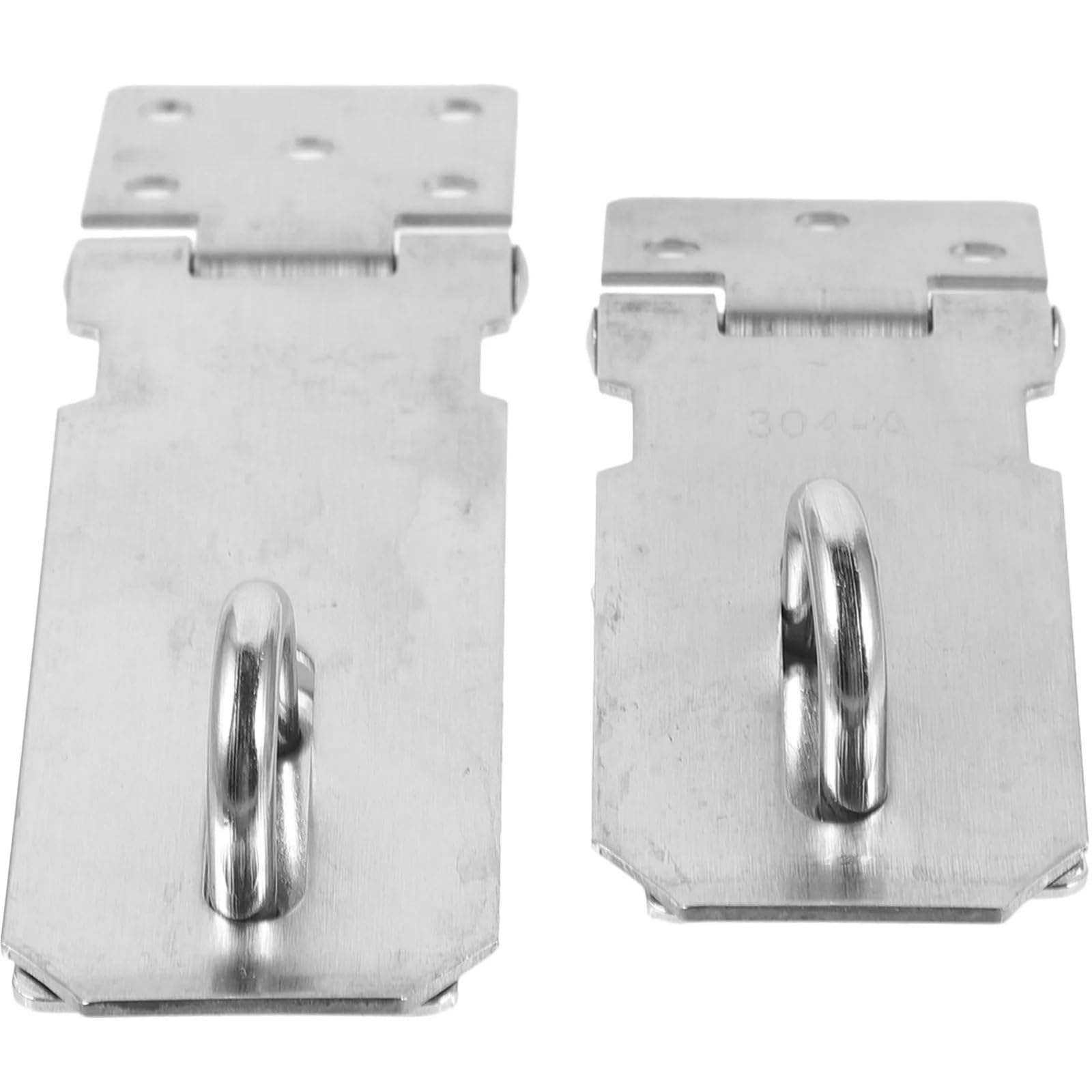 Stainless Steel Buckle Lock 2Pcs Stainless Steel Hasp Latch Lock for Shed Barn Door Sliding Gate Heavy Duty Padlock Hasps