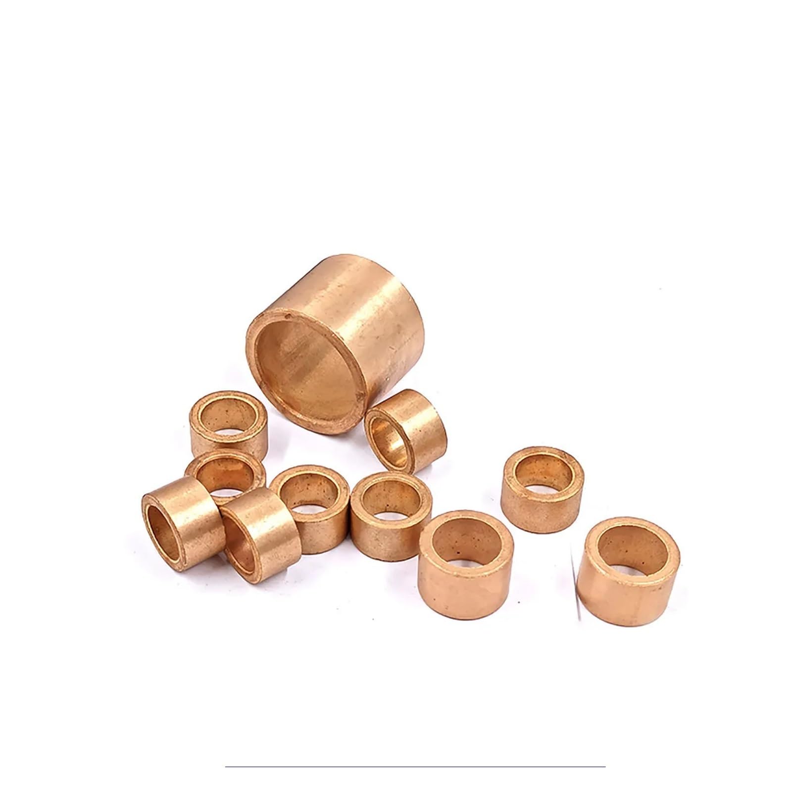 Cuscinetti a Manicotto, Confezione da 5 boccole con Cuscinetto a Manicotto in Bronzo, Diametro Interno 8/10 mm, Diametro Esterno 12/14/16 mm, Altezza 5-20 mm(10x16x20mm)