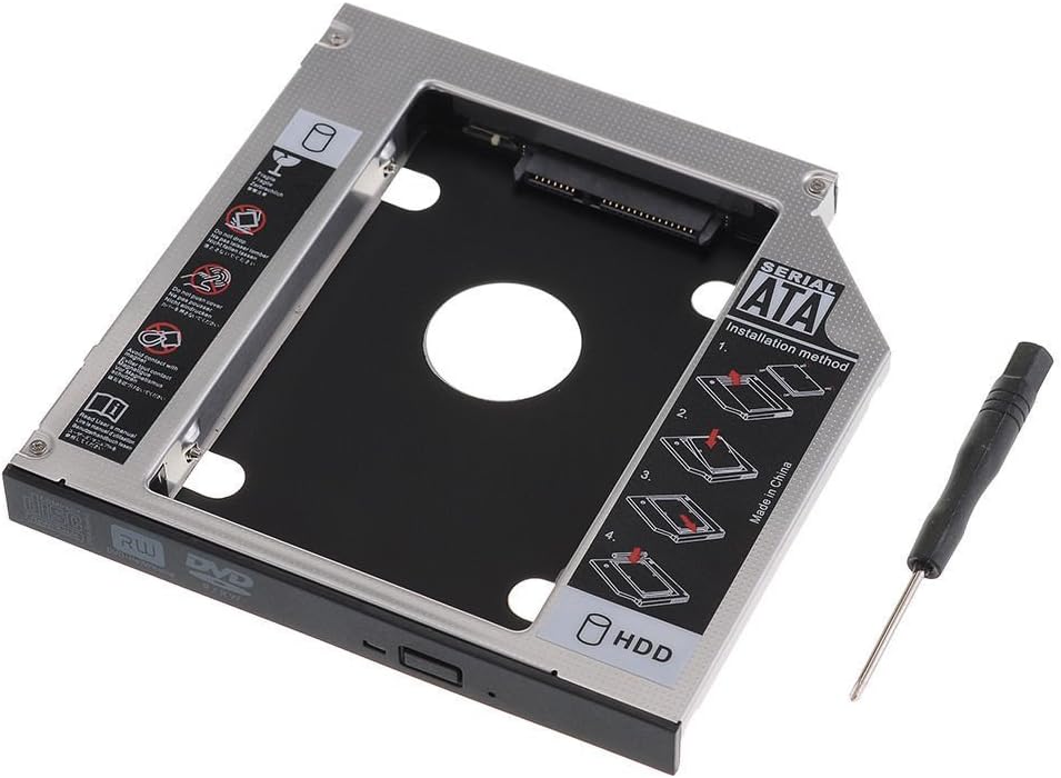 iconnect world 2nd Hard Drive Bay 9.5mm Caddy for Laptop Laptop/Macbook/Macbook PRO CD/DVD-ROM