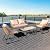 FKSLIFE 4Pieces Patio Furniture Set,Outdoor Wicker Patio Conversation Set with Cushion and Pillow,Wicker Balcony Bistro Set with Table,All-Weather for Backyard,Pool,Deck,Garden-Beige