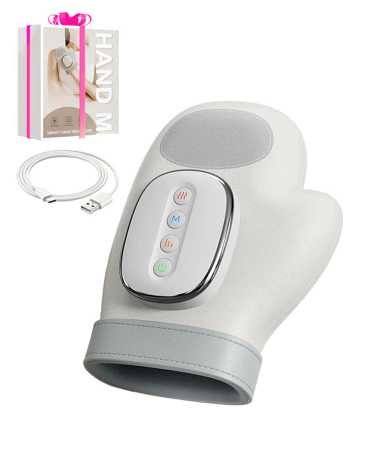Intelligentes Handmassagegerät 2026 mit Wärmekompression Elektrisches Hand Massagegerät für Hände und Handgelenk bei Arthrose und Karpaltunnel Massage Hand Elektrisch Handwärmer