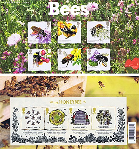 2015 British Bees including Miniature Sheet Presentation Pack PP489 (printed no. 515) - Royal Mail Stamps