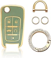 Vista 9 de Vrasly Compatible con funda para llavero Chevy con cordón para llavero