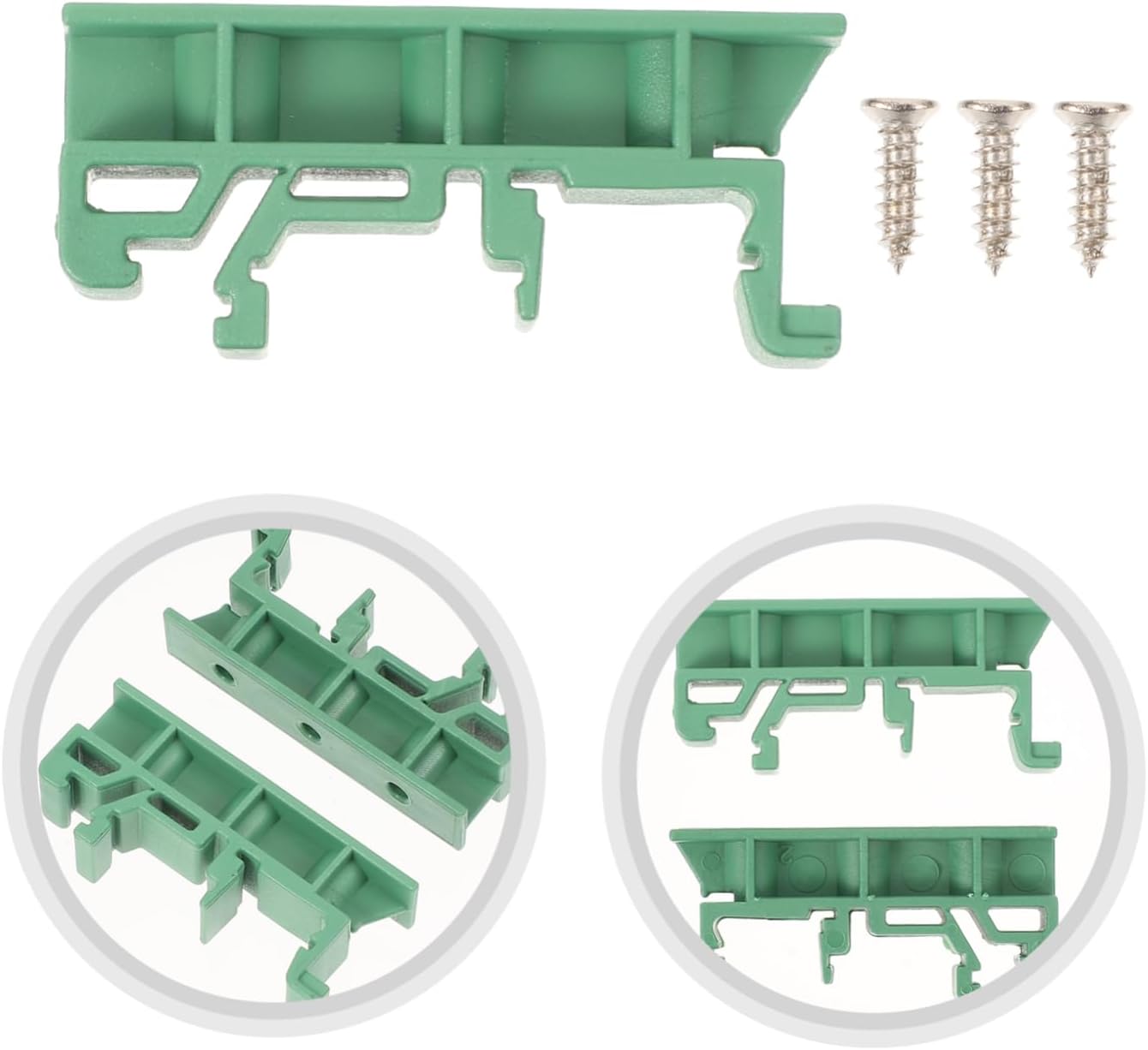 PCB Din Rail Mounting Adapters 10 Sets Electrical Clip Bracket Mounting Adapter for Din Rail