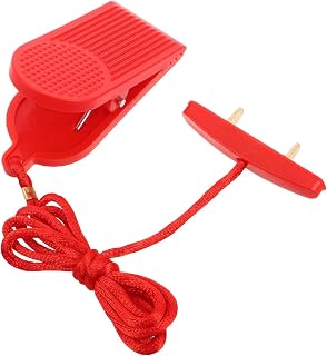 Mipcase Treadmill Safety Key : Treadmill Emergency Key Emergency Stop Switch with Dual Plug for Running Machine, 2.16X1.77X1.10in (Red)