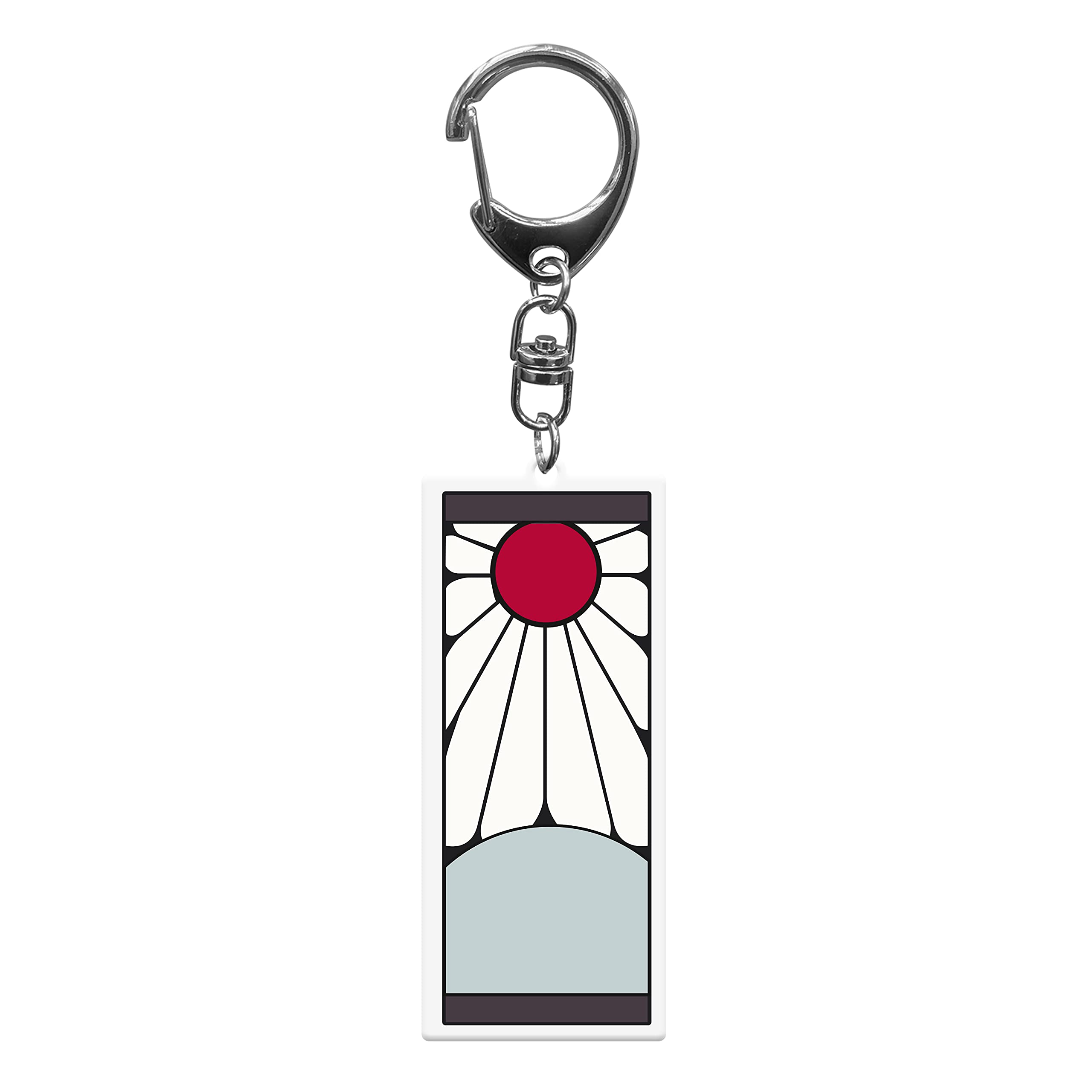 ABYSTYLE Demon Slayer Kimetsu No Yaiba Tanjiro Kamado's Hanafuda Earring Acrylic Keychain Anime Manga Accessory Merch Gift