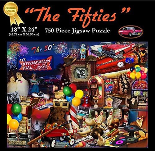 Americana Souvenirs and Gifts The 50'S Jigsaw Puzzle (750-Piece)