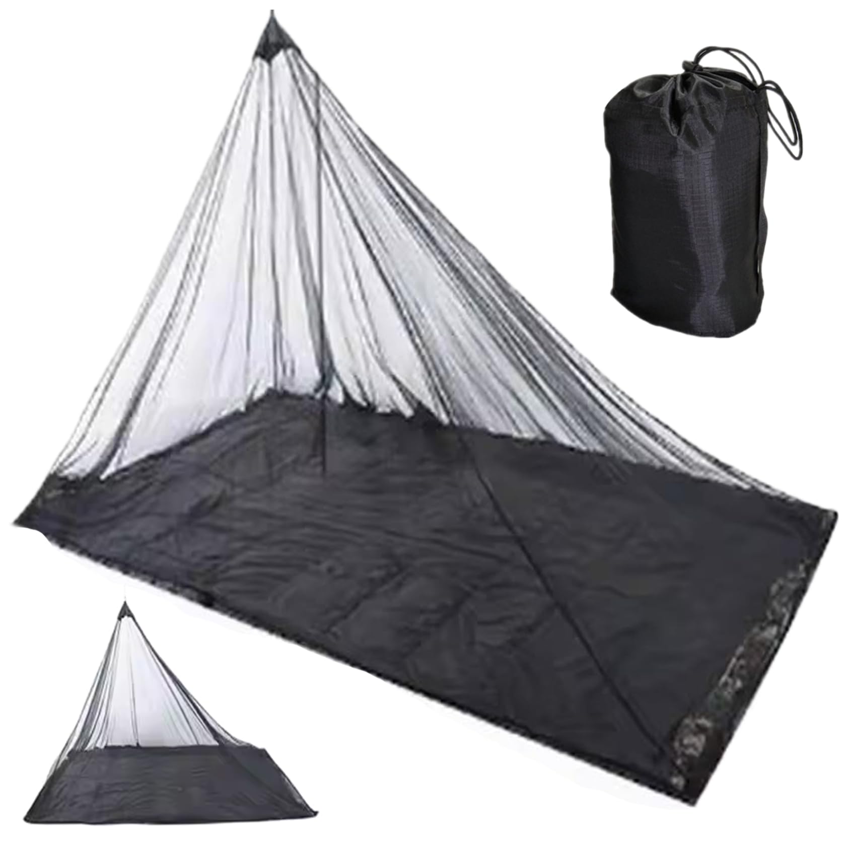 Zanzariera per campeggio, 219 x 119 x 99 cm, portatile, con cerniera, amaca da campeggio con zanzariera, tenda da auto con tappetino impermeabile per viaggi all'aperto per letto