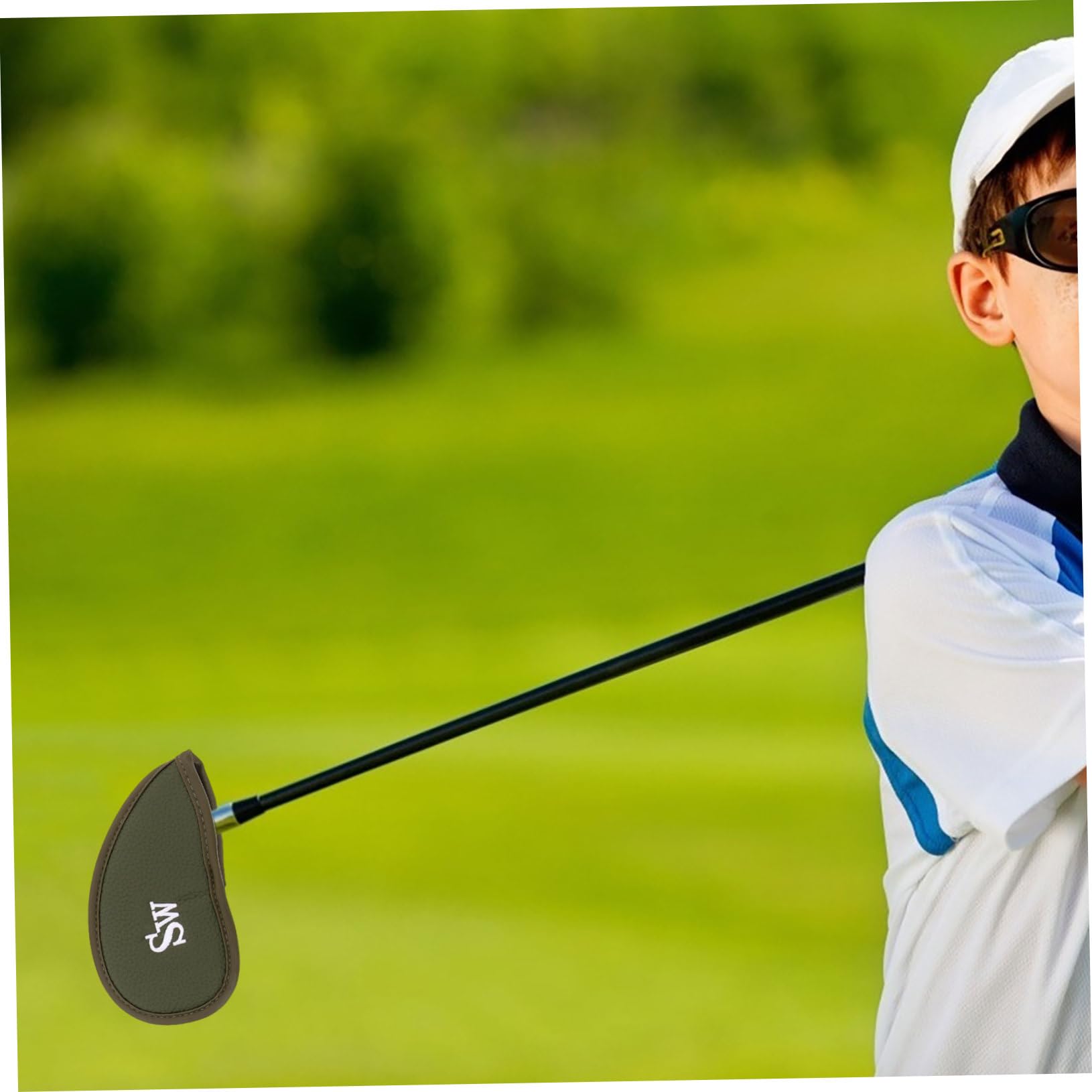 Fundas para Palos de Golf Numeradas 12 Piezas PU Verde Claro