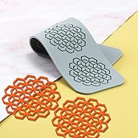 Vista 21 de TUKE Moldes de silicona con hojas 3D, para pastel de flores, fondant, hojas de abeja, moldes de pastelería, impresión de rosas, molde de encaje