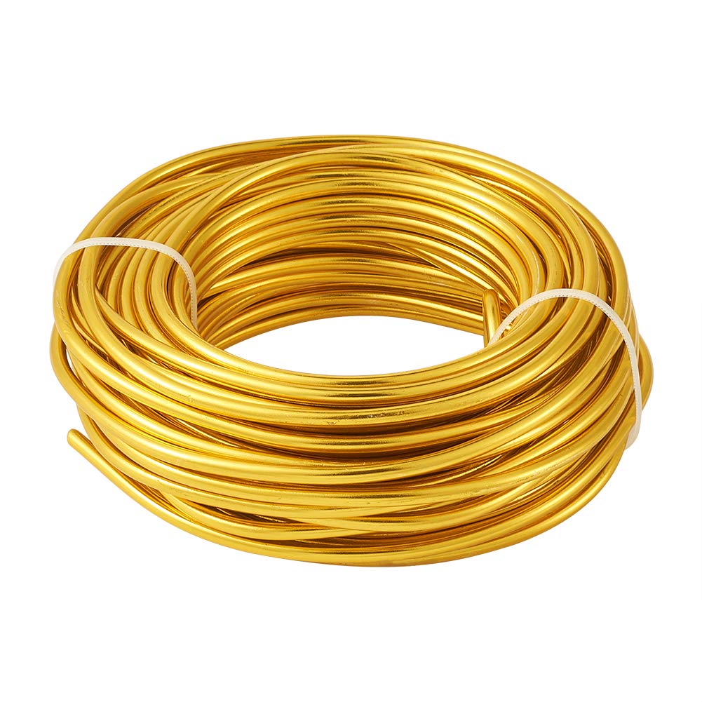 Beadthoven - Filo di alluminio per lavori artigianali, 6 gauge (4 mm), flessibile e pieghevole, per realizzare gioielli, confezioni e sculture floreali