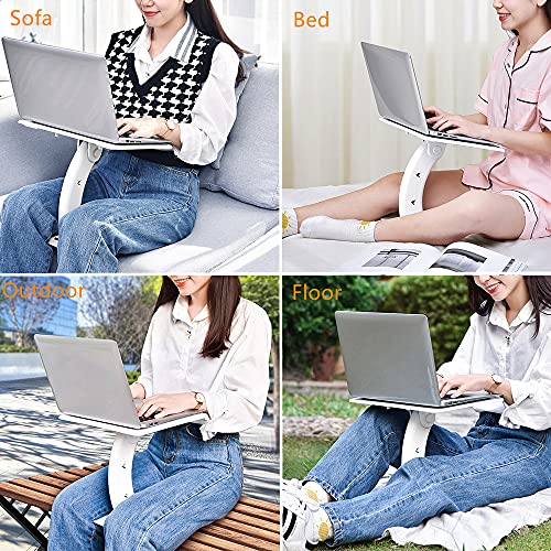 Soarchick Portable Laptop Stand New Lap Desk For Laptop Adjustable Computer Stand Laptop Riser Mount For Bed Sofa Couch Car Seat Floor Foldable Tray Table Pad Ergonomic Notebook Holder For Kids Adults #TOP3