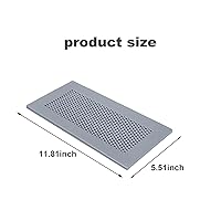 Vista 4 de 1 funda de ventilación a prueba de bebés, cubierta de ventilación de silicona suave para el hogar, pared, techo, suelo, rejilla de ventilación de 4