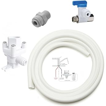 Neues Wasser Group Connection set suitable for Amway eSpring water filter to any 3-way tap. Also suitable for an additional one way tap