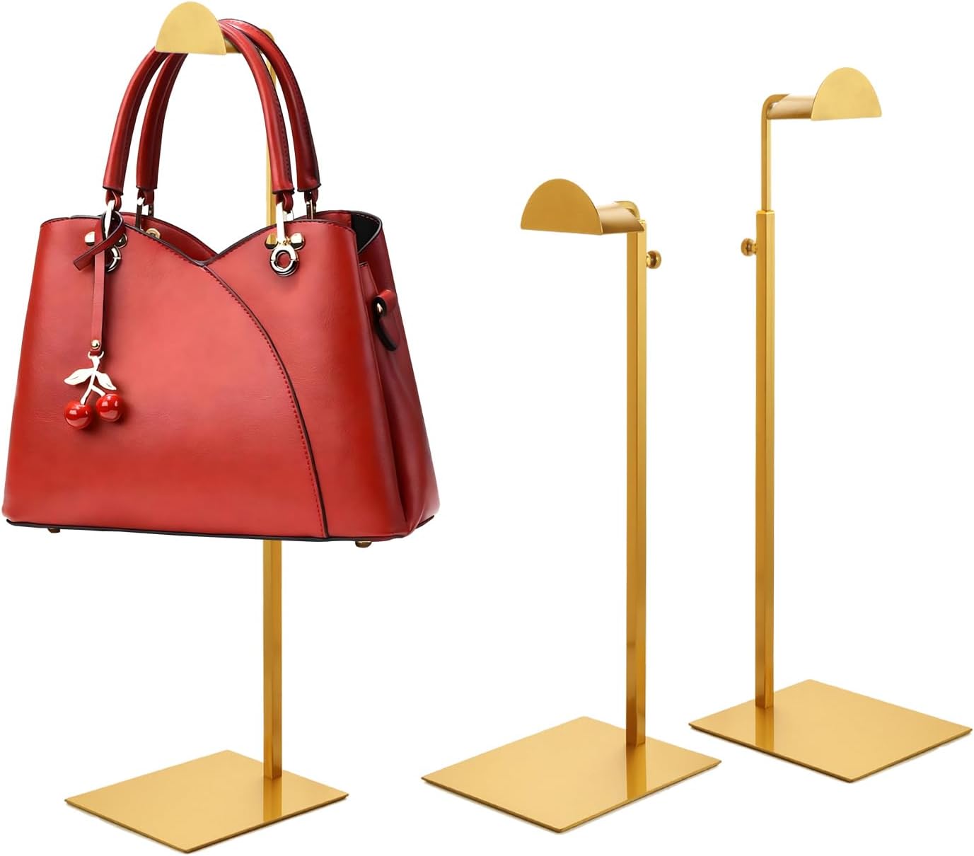 Purse Display Stand,3 Pack stand for purse,Stainless Steel Purse Stands for Display,Height Adjustable Handbag Display Stand,for Commercial Stores And Parties