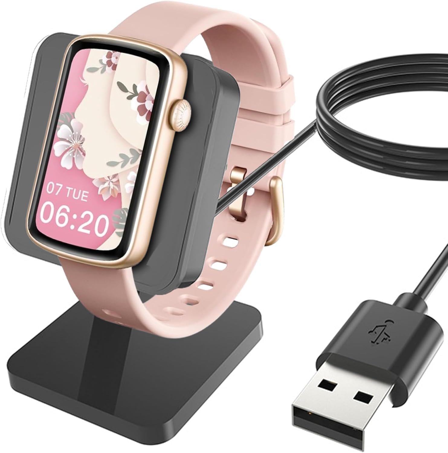 Cargador magnético para Shang Wing Lynn 2 con cable USB negro 2