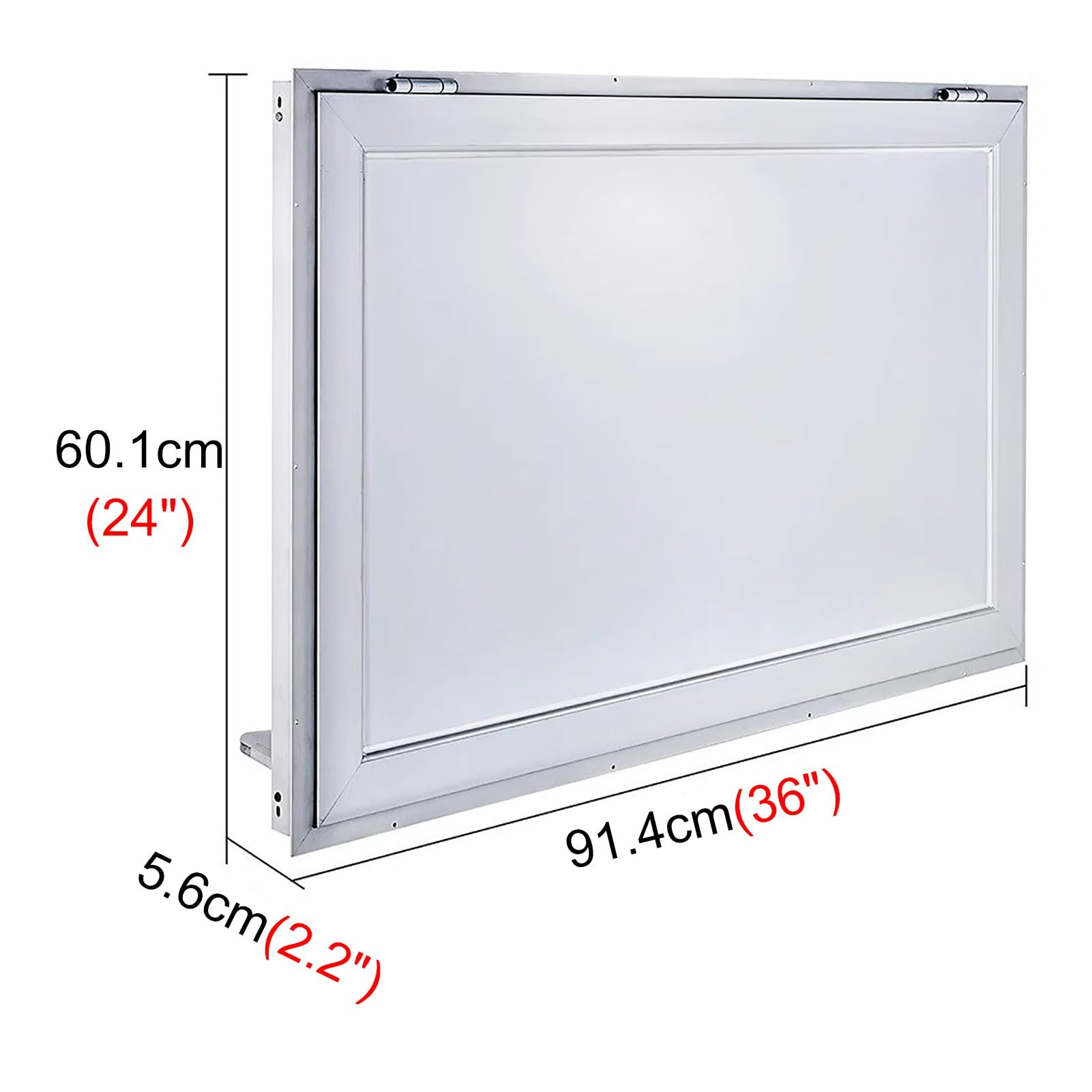 Ventana Ventanas de Concesión para Food Trucks, Equipamiento de Ventanas para Food Trucks con Pasamanos en La Puerta, Ventana de Servicio para Furgonetas Sprinter, Ventanas para Garajes(Without screen