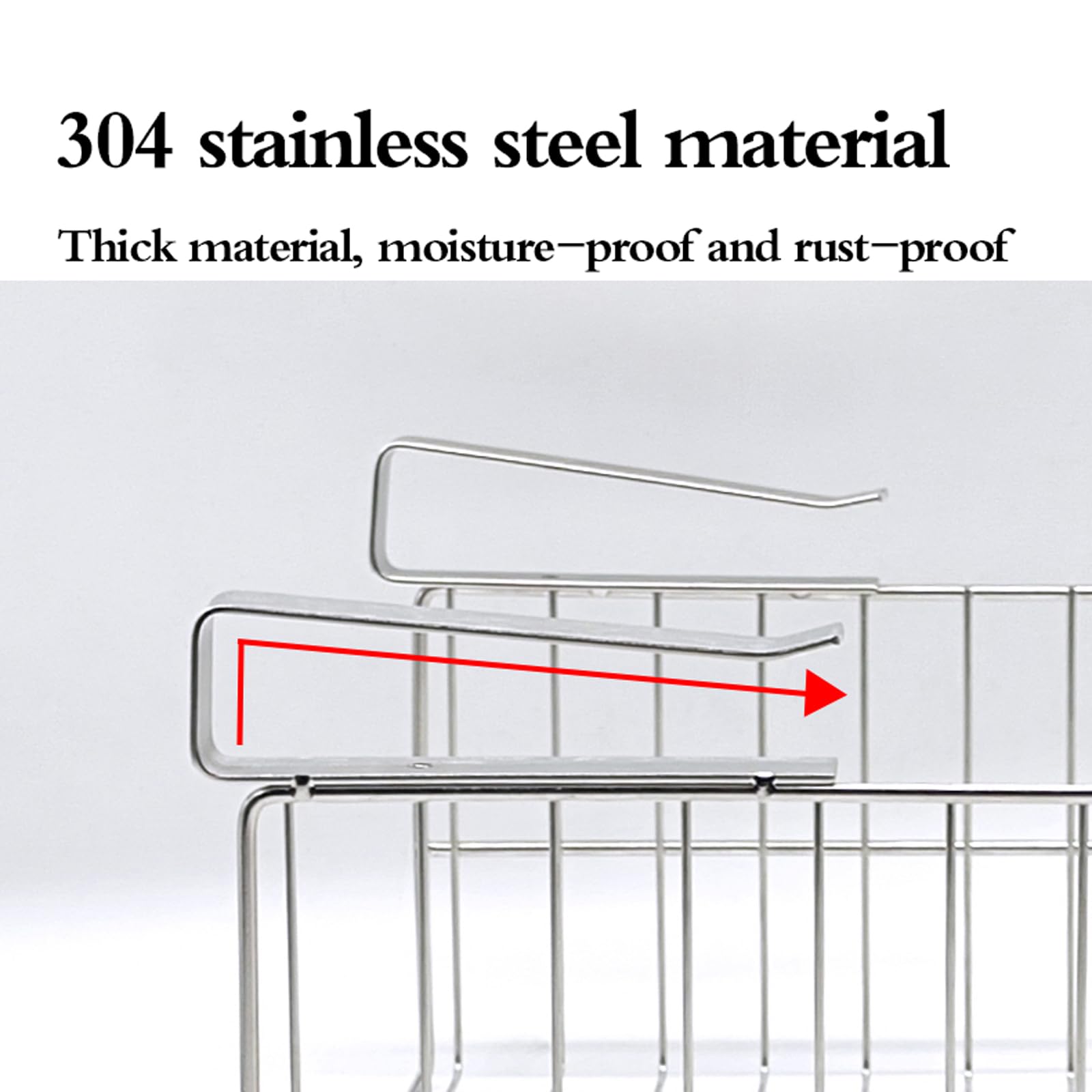 Cestas Colgantes De Alambre,Cesta De Metal para Colgar Debajo,Cestas Colgantes para Estantes,Sin Taladrar,FáCil InstalacióN,para Cocina,Despensa,Armario,EstanteríA,Escritori