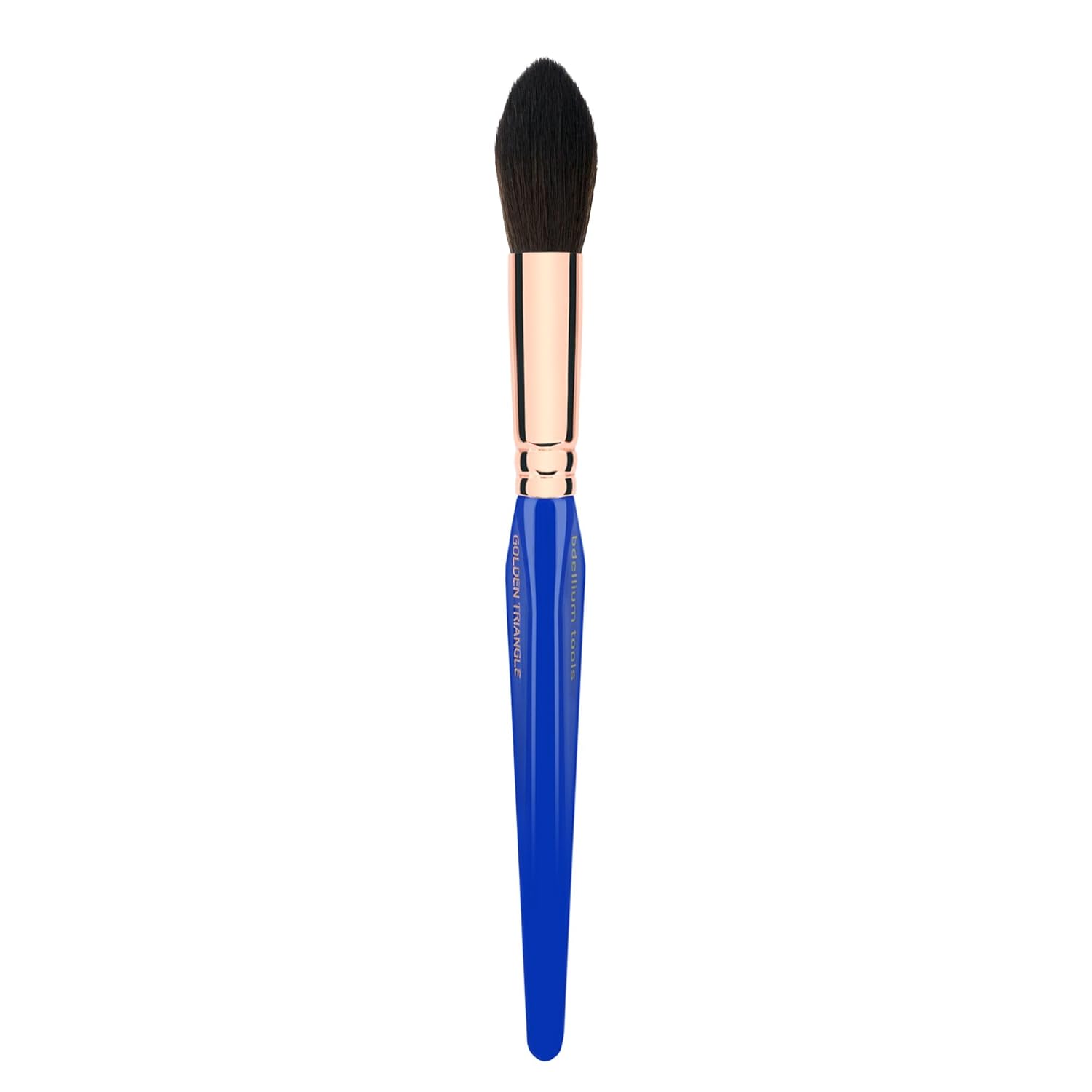 Bdellium Tools Professional Makeup Brush - Golden Triangle 944 Tapered Contour - With All Vegan and Soft Synthetic Fibers, For Adding Dimension (Blue, 1pc)