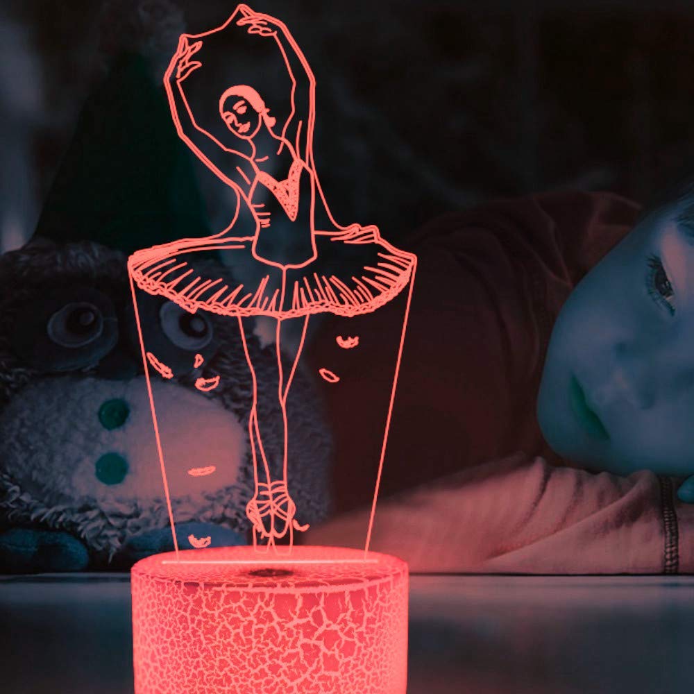 YTDZLTD Creativo 3D Cervello Luce Notturna 16 Colori Mutevoli Telecomando USB Potere Toccare Cambiare Illusione Ottica Lampada Arredamento LED Lampada da Tavolo Bambini Brithday Natale Regalo