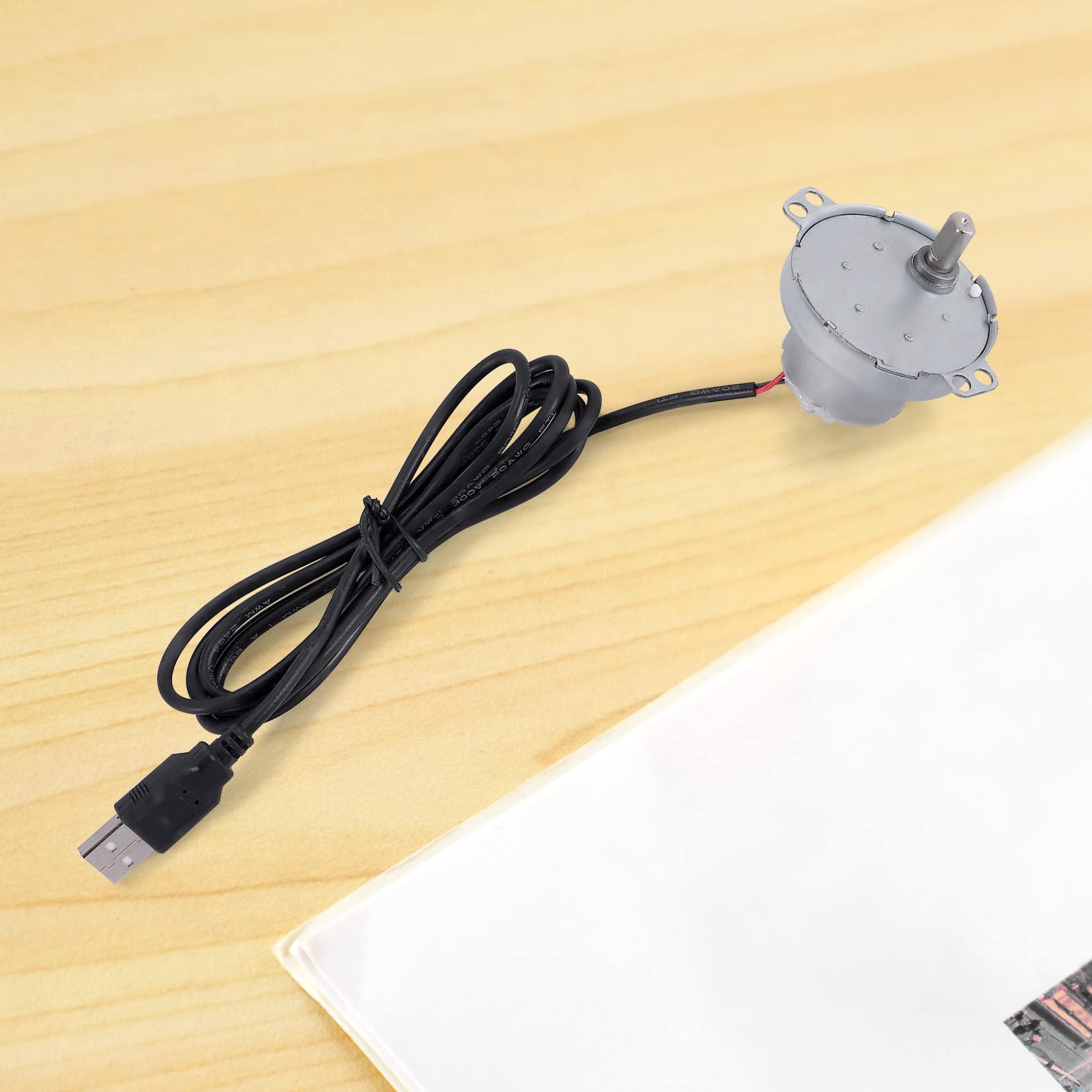 Attrezzi Automatici per Girarrosto Grill in Metallo Ingranaggio per Telaio Rotante per Barbecue con Motore per USB Set di Attrezzi per Telaio Rotante Automatico Fai-da-Te