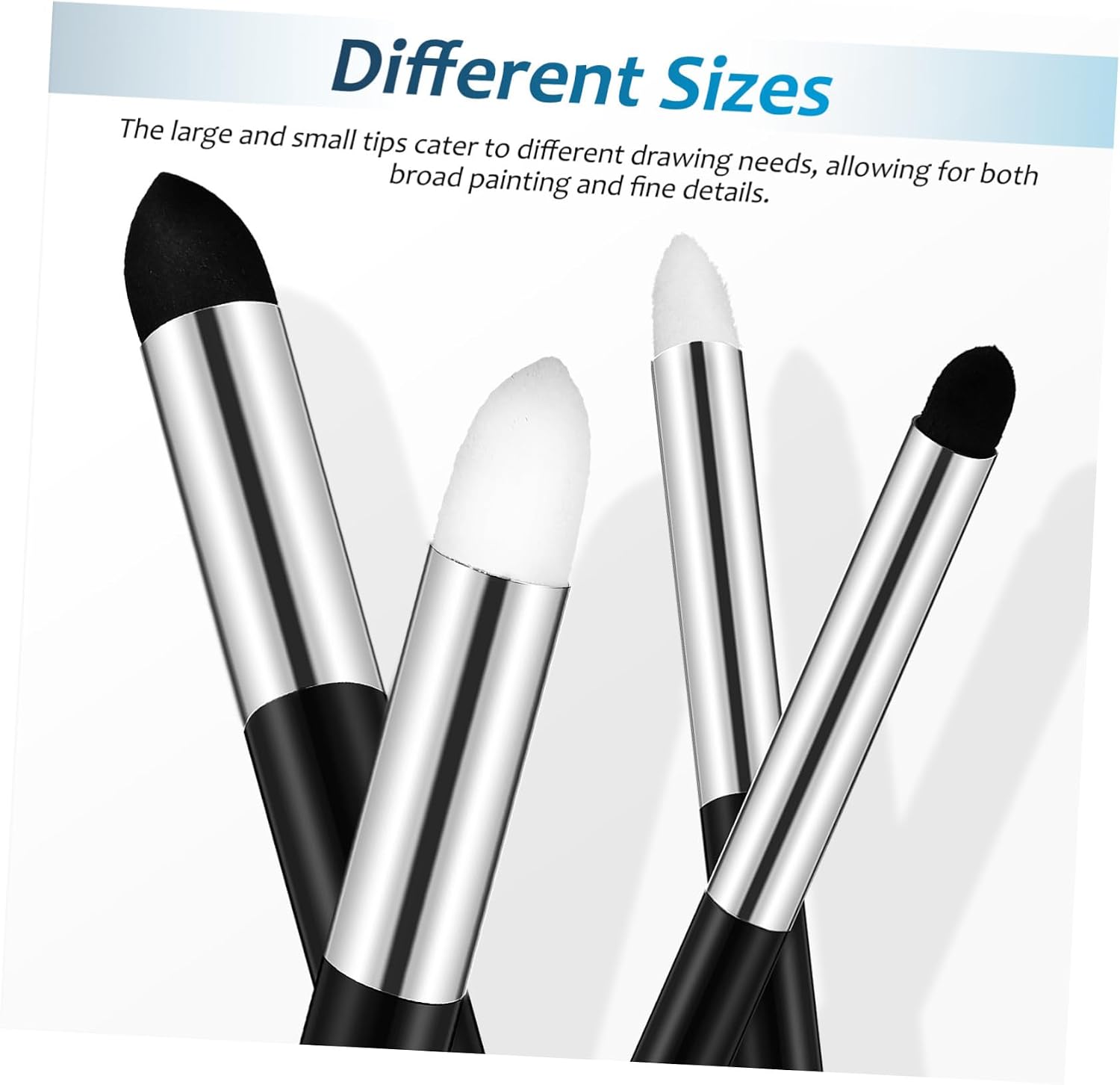 COOLHIYA 6 Pcs Blending Pen with Soft Sponge Tips Dual-tip Drawing Art Blenders for Sketching Erasing and Highlighting Suitable for Artists Students Beginners
