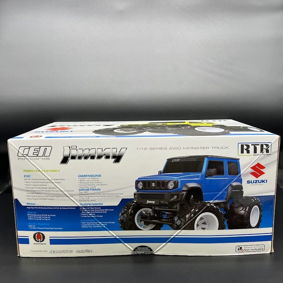 未開封 CENレーシング ジムニー 1/12 モンスタートラック RTR ヨコモ Amazon.co.jp: 1/12 ジムニー 電動 RC ラジコン シエラ モンスター