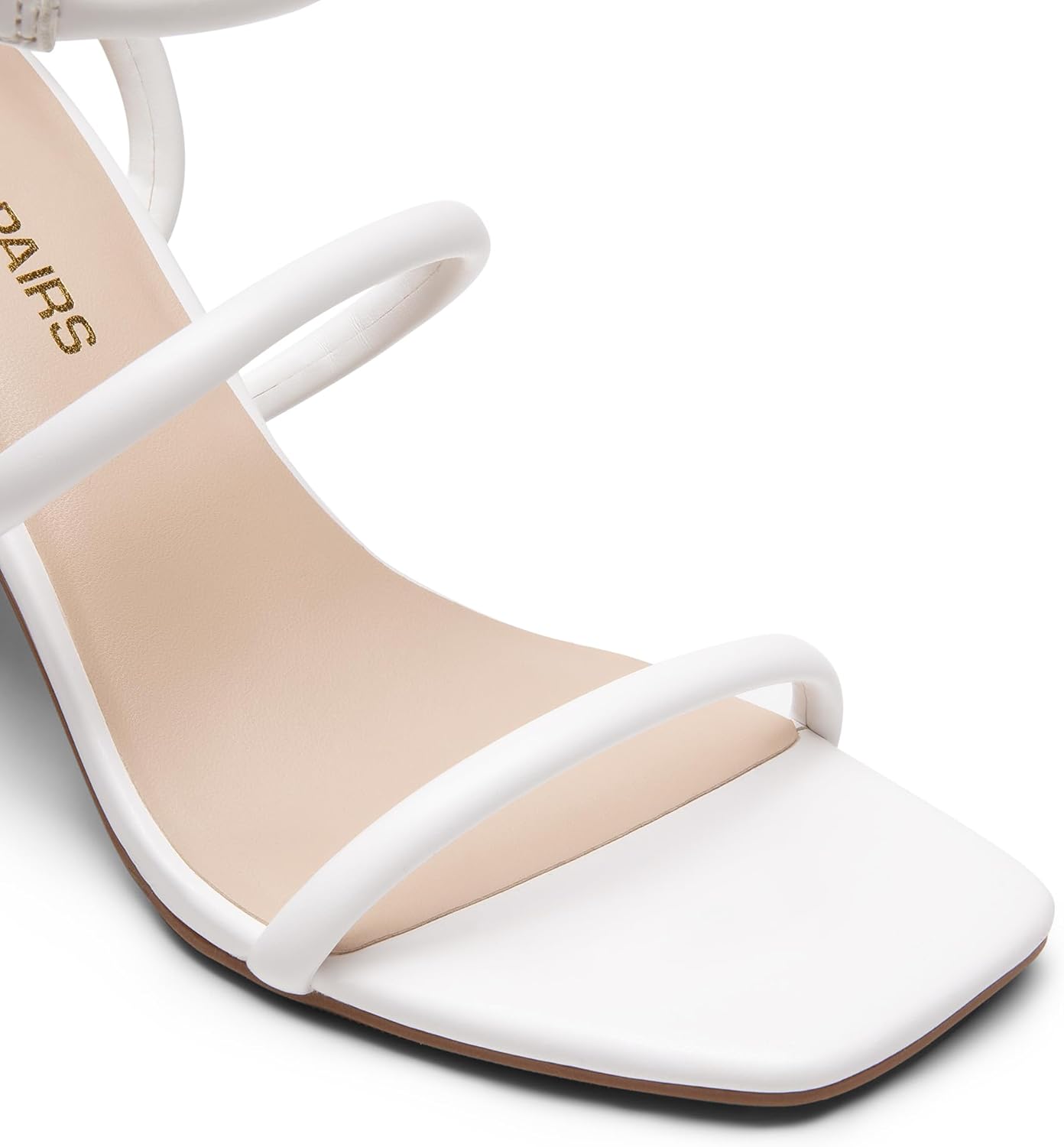 DREAM PAIRS Women Heels Chunky Square Open Toe Strappy Ankle Strap Block High Heeled Sandals for Dressy Wedding Comfortable Shoes - Image 6