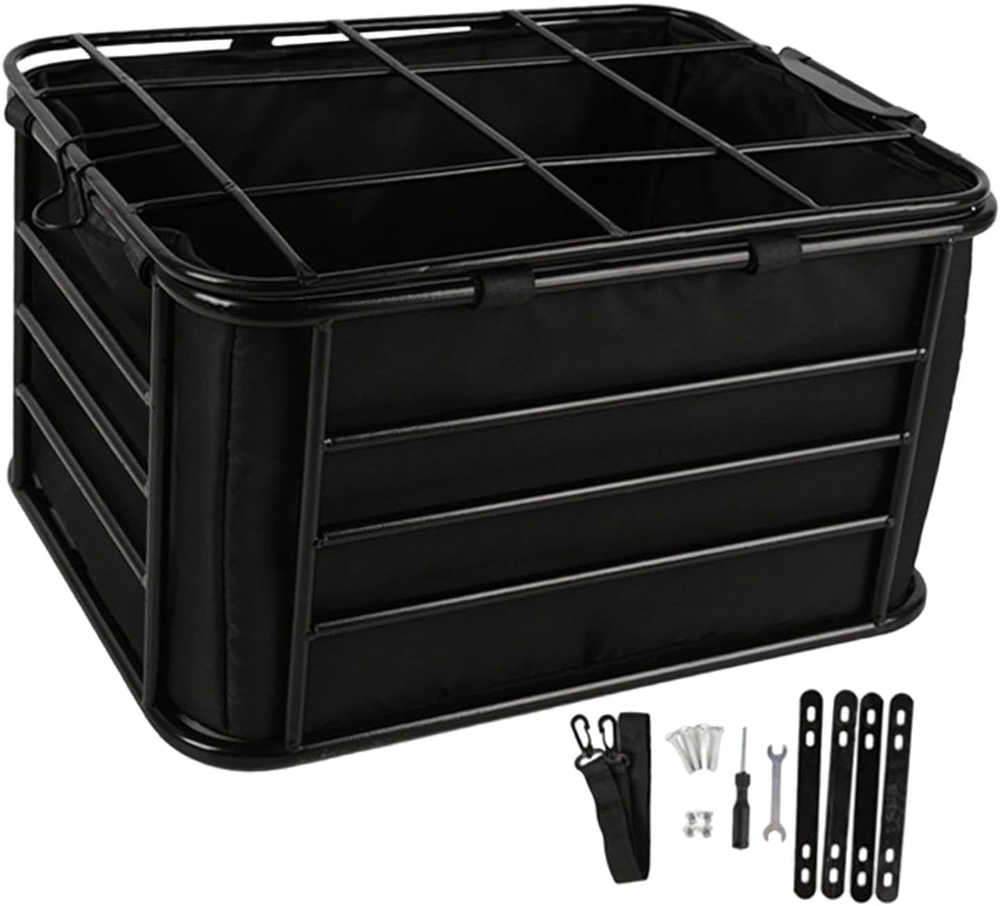 Vaveren Rear bike basket, convenient and convenient cargo rack, ideal for carrying dogs and hiking trips.