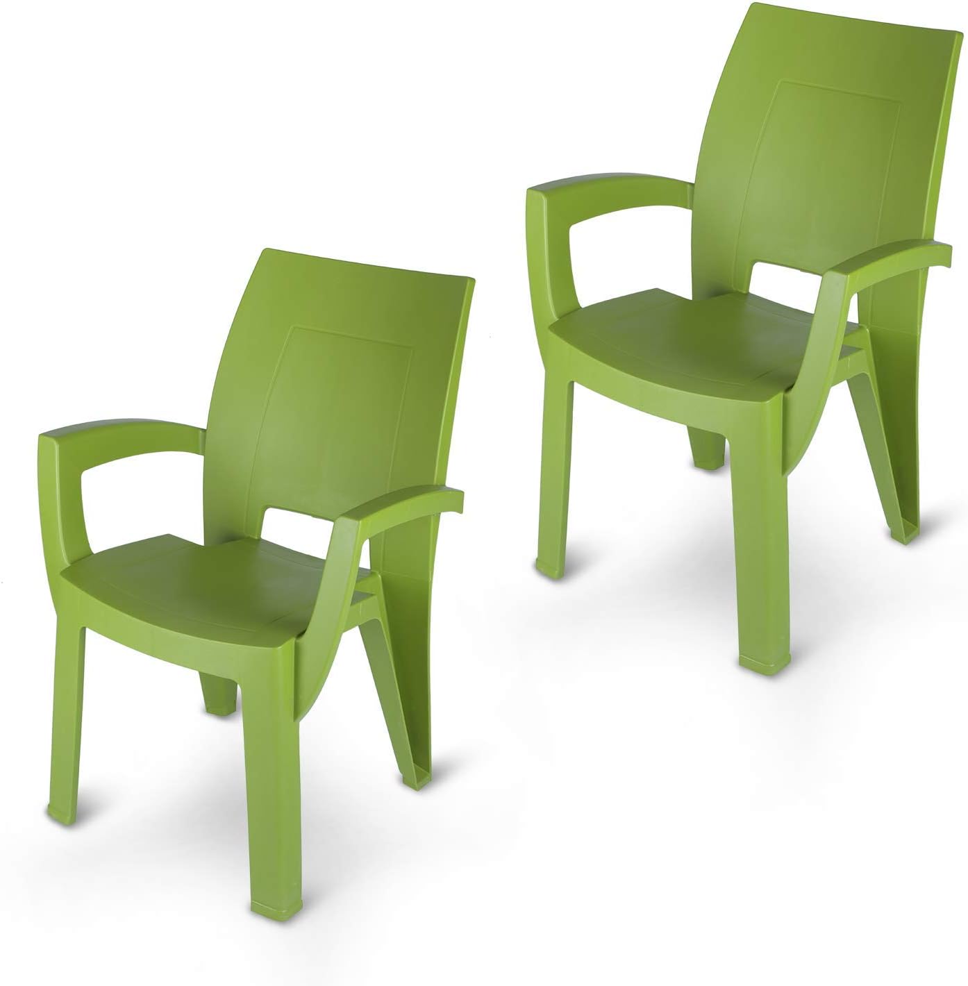 Supreme Cambridge Plastic Chairs for Home, Outdoor & Garden (Set of 2
