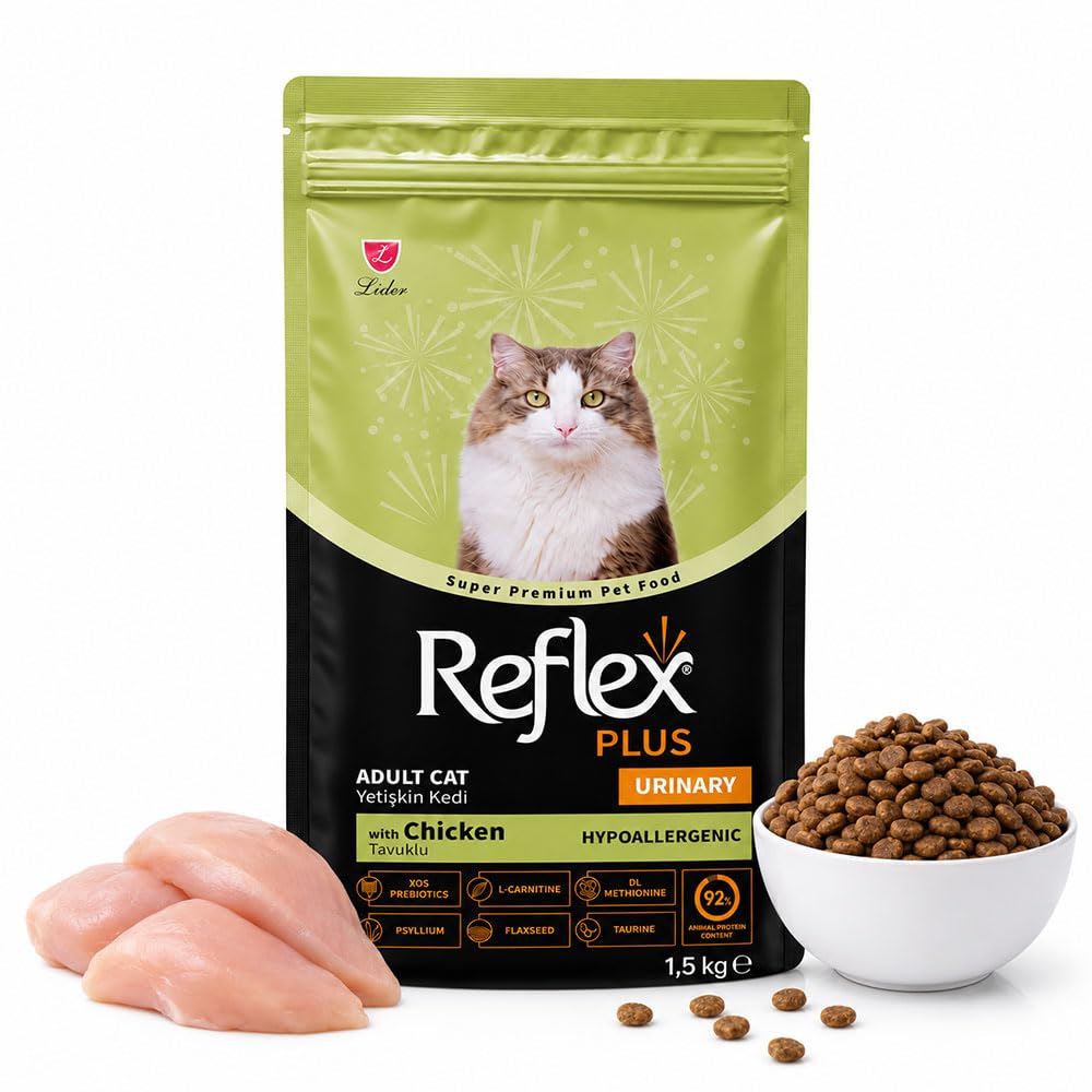 Reflex Plus Adult Urinary Cat Food with Chicken | Complete & Balanced Dry Food for Adult Cats | Supports Urinary Tract Health | High Protein Formula | 1.5 Kg-image-4