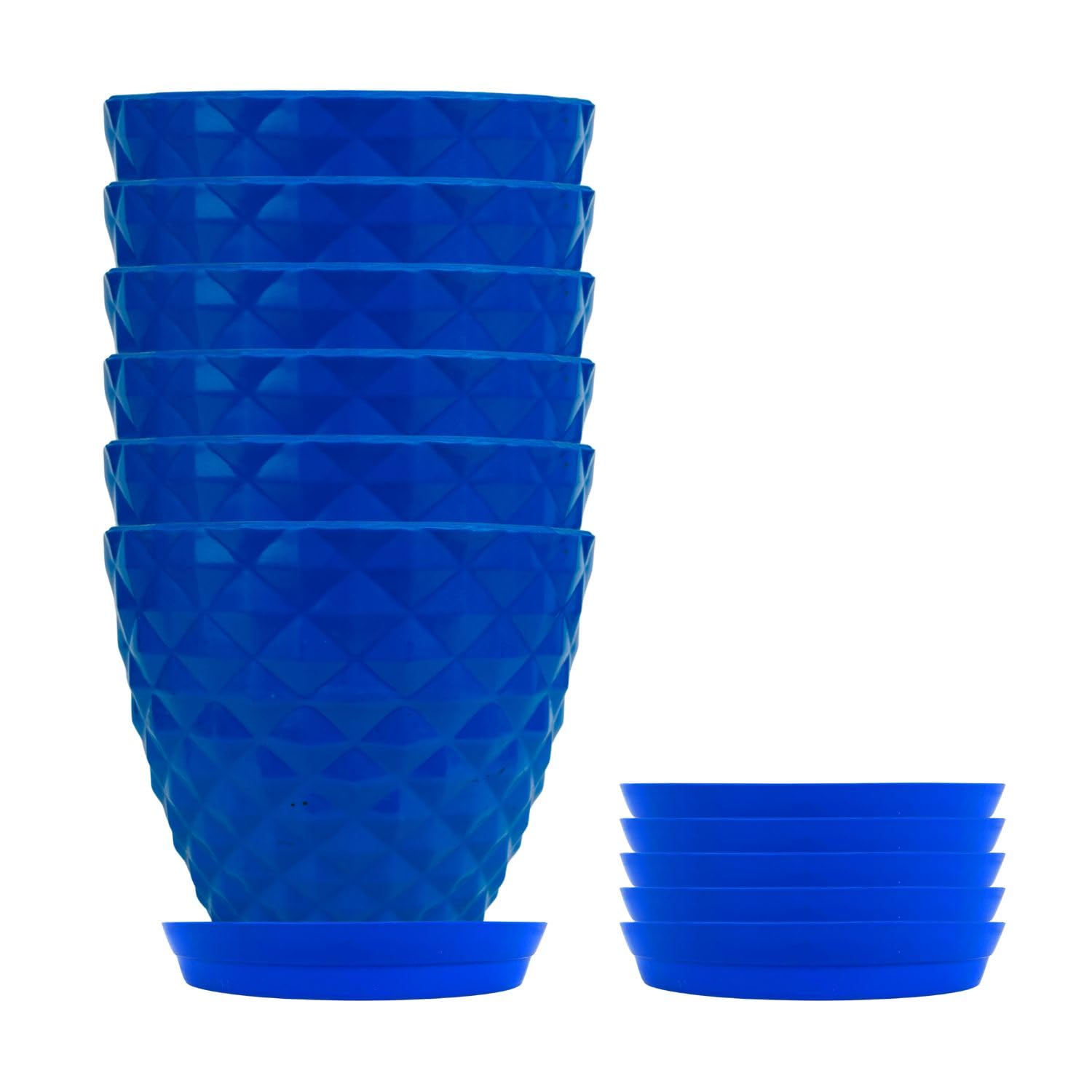 Go Hooked Plastic Round Flower Pots for Home Planters, Terrace, Garden Etc | Pack of 06 | Red | Suitable for Home Indoor & Outdoor Gardening Plants (Kohinoor) (B0CW1JJGQD) Amazon Price History, Amazon Price Tracker