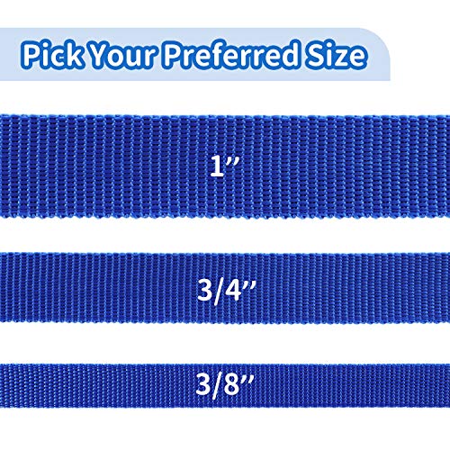 Image of HIKISS Long Dog Leash Obedience Recall Training Agility Lead with Thickening Material for Large Dog - 15ft 20ft 30ft 50ft 100ft Training Leash(Blue 15ft)