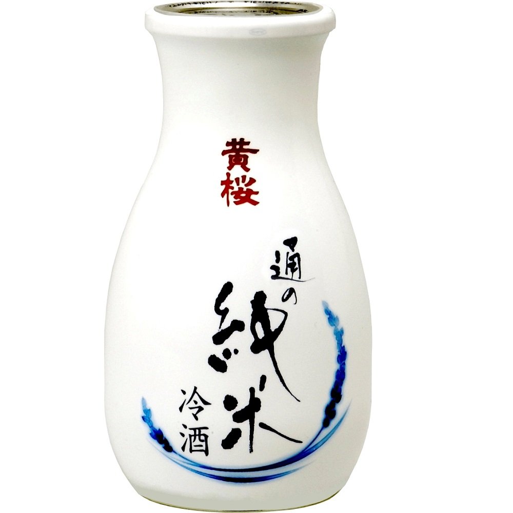 Kizakura "Tsu No Junmai" – Trockener und leichter Junmai Sake – Original japanischer Sake – 15 % Alkoholgehalt – 1 x 180 ml