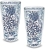 fiesta calypso tablecloth  Tervis Fiesta - Lapis Calypso Insulated Tumbler With Wrap 2-Pack Gift Set - Boxed, 24 oz, Clear