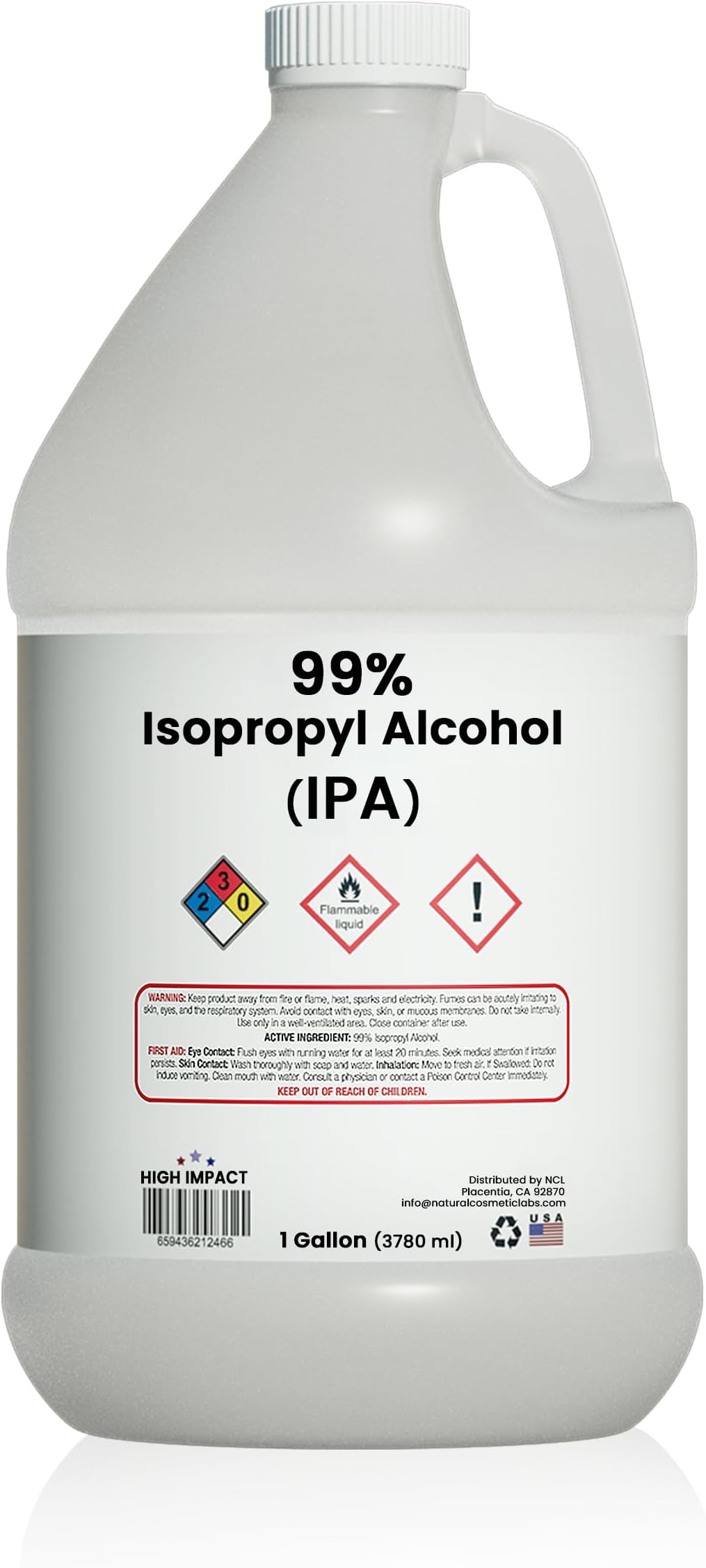 99% Isopropyl Alcohol (IPA) - 128 fl oz - Made in USA