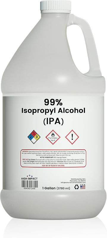 99% alcohol isopropílico (IPA) - 128 fl oz - Hecho en EE. UU.