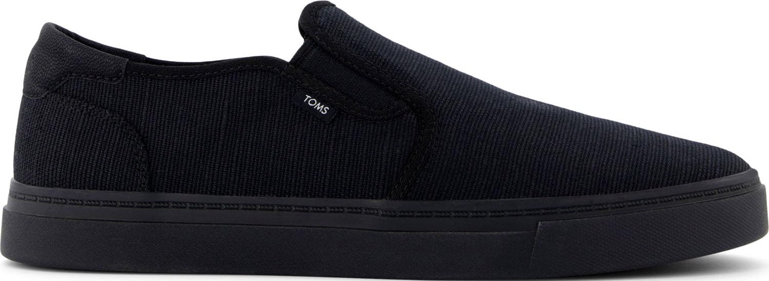 TOMS Men's Baja 2.0 Sneaker, Black/Black Legacy Canvas, 6.5 UK