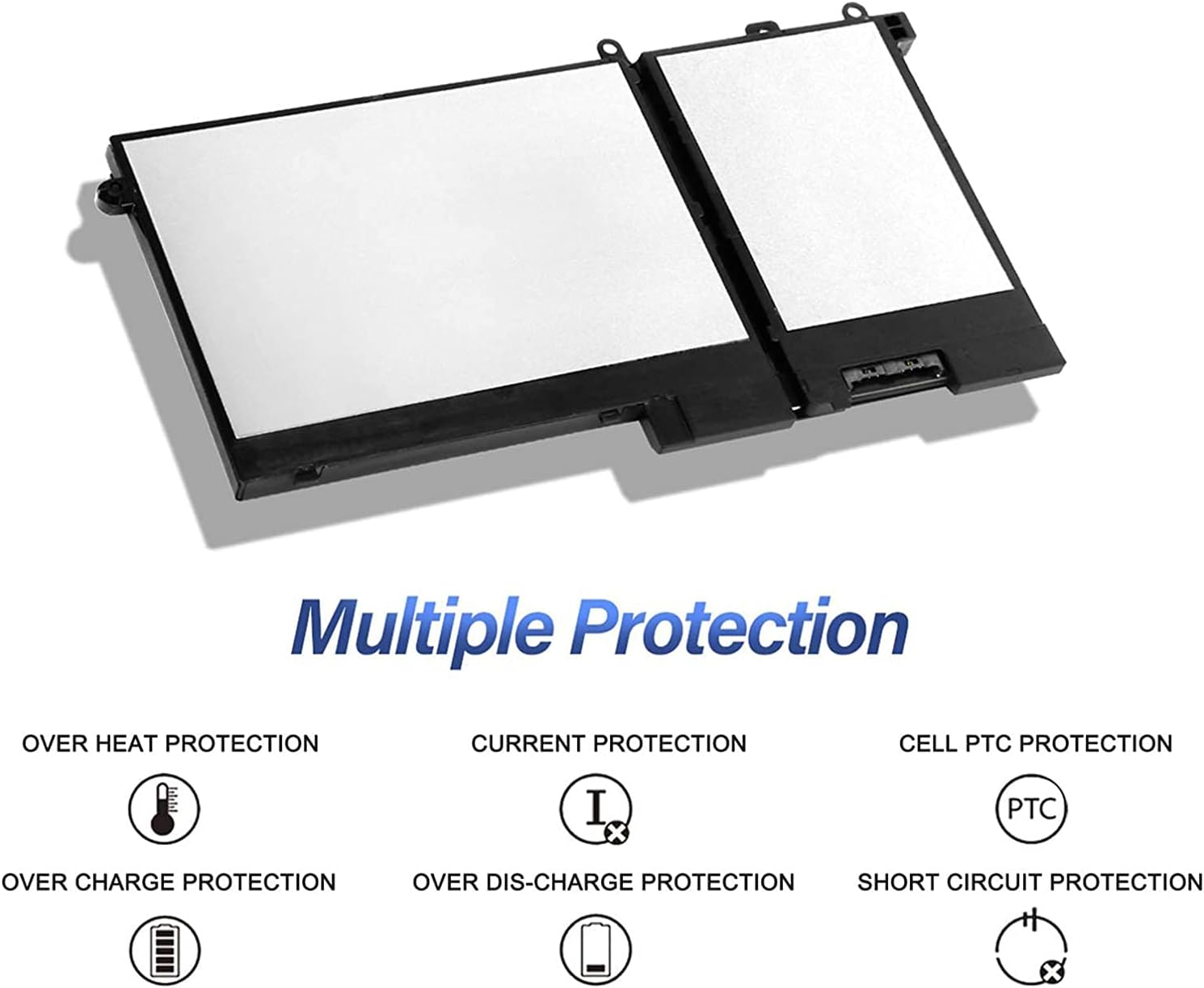 93FTF D4CMT GJKNX DJWGP DV9NT FPT1C GD1JP 83XPC 00JWGP 0DJWGP 4YFVG Laptop Battery Replacement for Dell Precision 15 3520 3530 Latitude 5280 5288 E5480 E5580 E5490 E5590 5491 5591 Series(11.4V 51Wh)