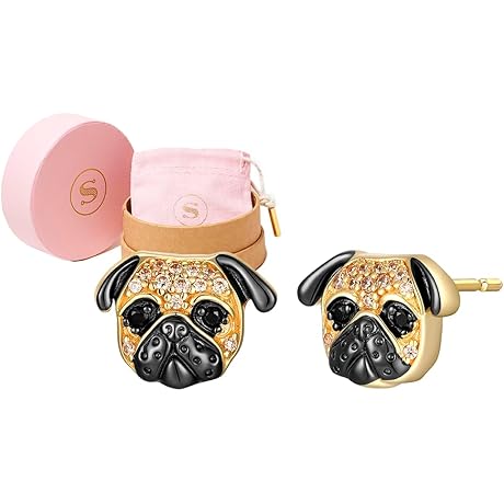 Petite Stud Earrings: The Perfect Gift for Pug Enthusiasts