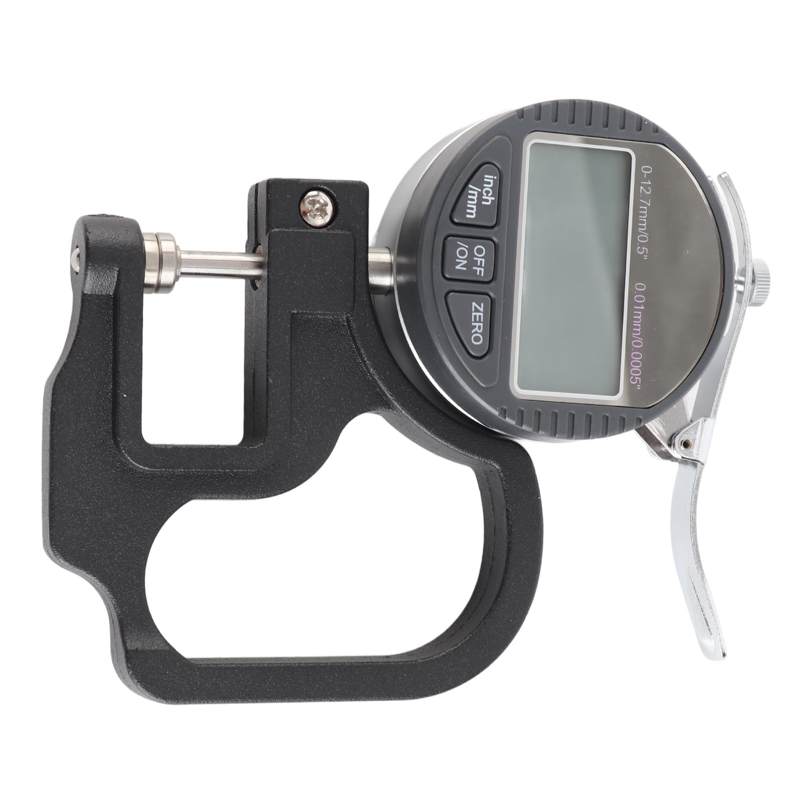 Micrometro digitale per spessore Misuratore di spessore elettronico Misuratore di spessore di precisione 0,01 mm per pelle, legno, carta, gamma 0-12,7 mm, Strumento portatile