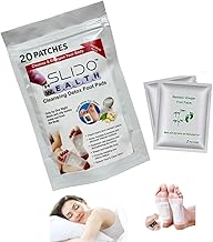 SLIDO® PREMIUM Detox Foot Patches – Toxin Removal & Body Cleansing Pads | Foot Patch for Detoxification & Relaxation | Deep Cleanse with Natural Ingredients (1 PACK-20 PATCHES)