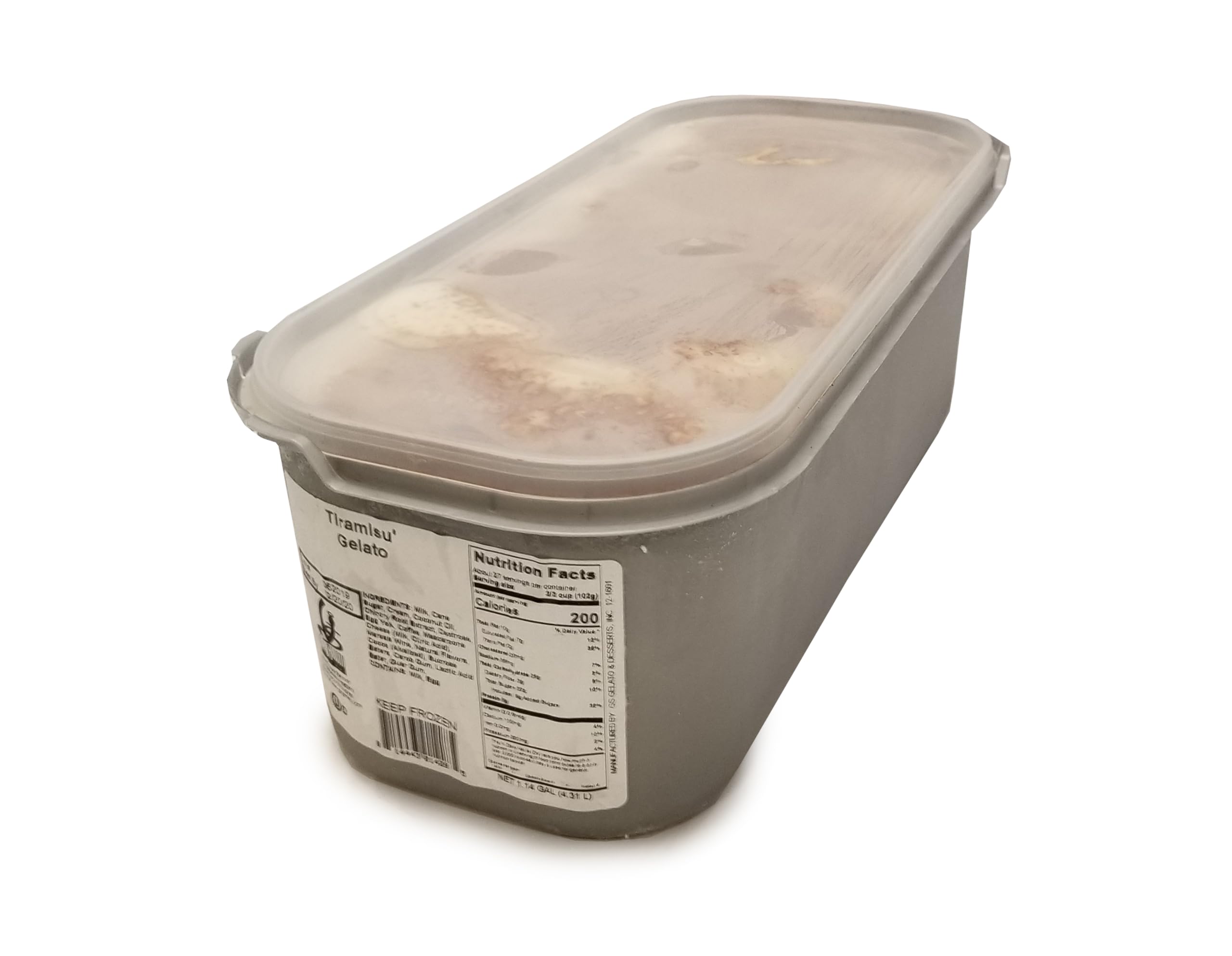 Amazon.com: Authentic Italian Tiramisu Gelato - 146 oz (Pack of 2