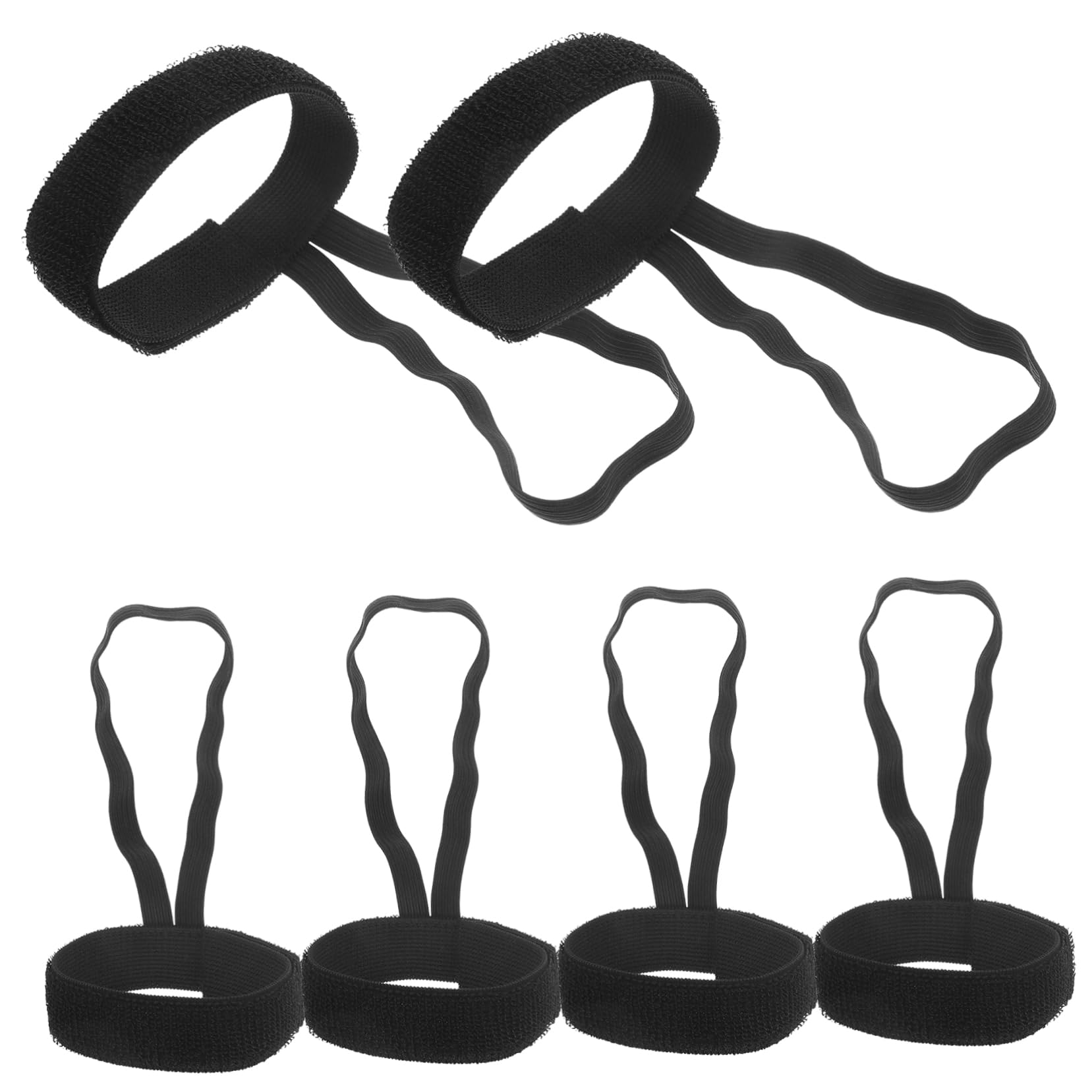 NULYLU 6 Pack Soccer Referee Wristband Official Game Accessory Slide Side Clip Comfort Fit Durable Material