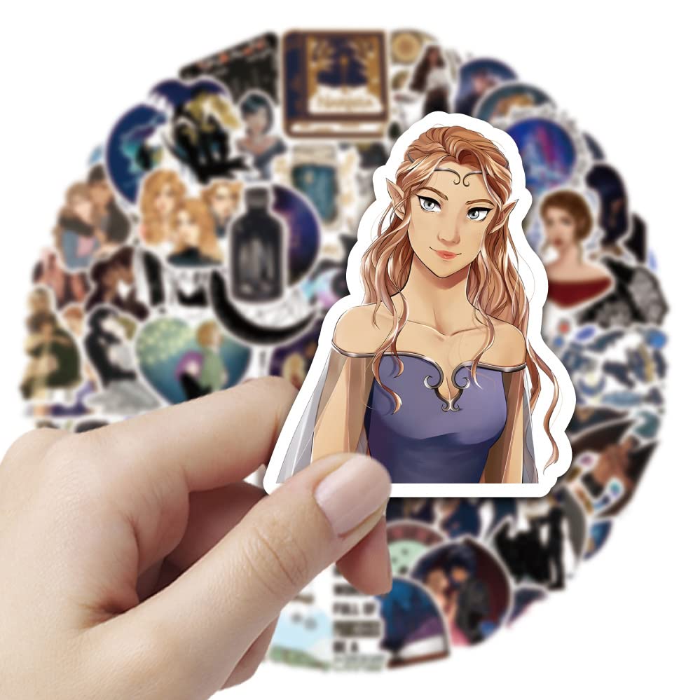 60 Autocollants ACOTAR - Stickers Vinyle Étanches Pour Valise, Skate, Ordinateur - Ados Et Fans