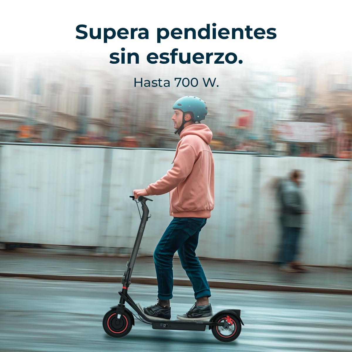 Cecotec Patinetes Eléctricso Homologados con Base Extra Ancha Bongo Serie G4. Potencia Máxima 700-800W, Autonomía 40-50km, Ruedas 10", Aleación de Aluminio, Conexión App