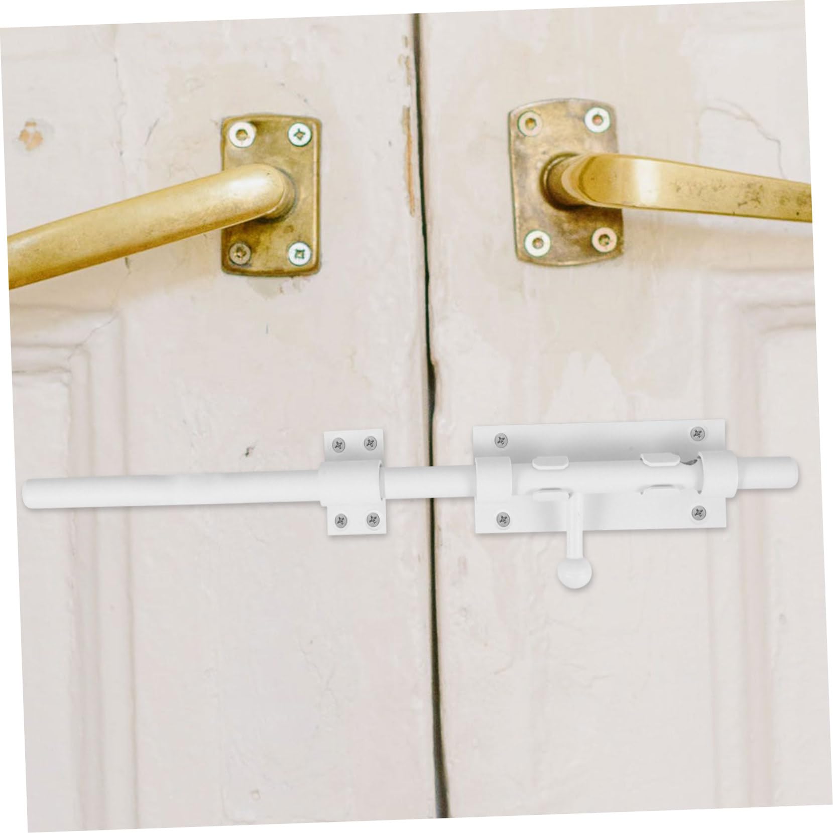 Serratura a Scatto per Porta in Acciaio Inox, Meccanismo di Bloccaggio Scorrevole per Sicurezza, Installazione Facile, Adatta per Porte Interne, Cabine Bagno e Stanze