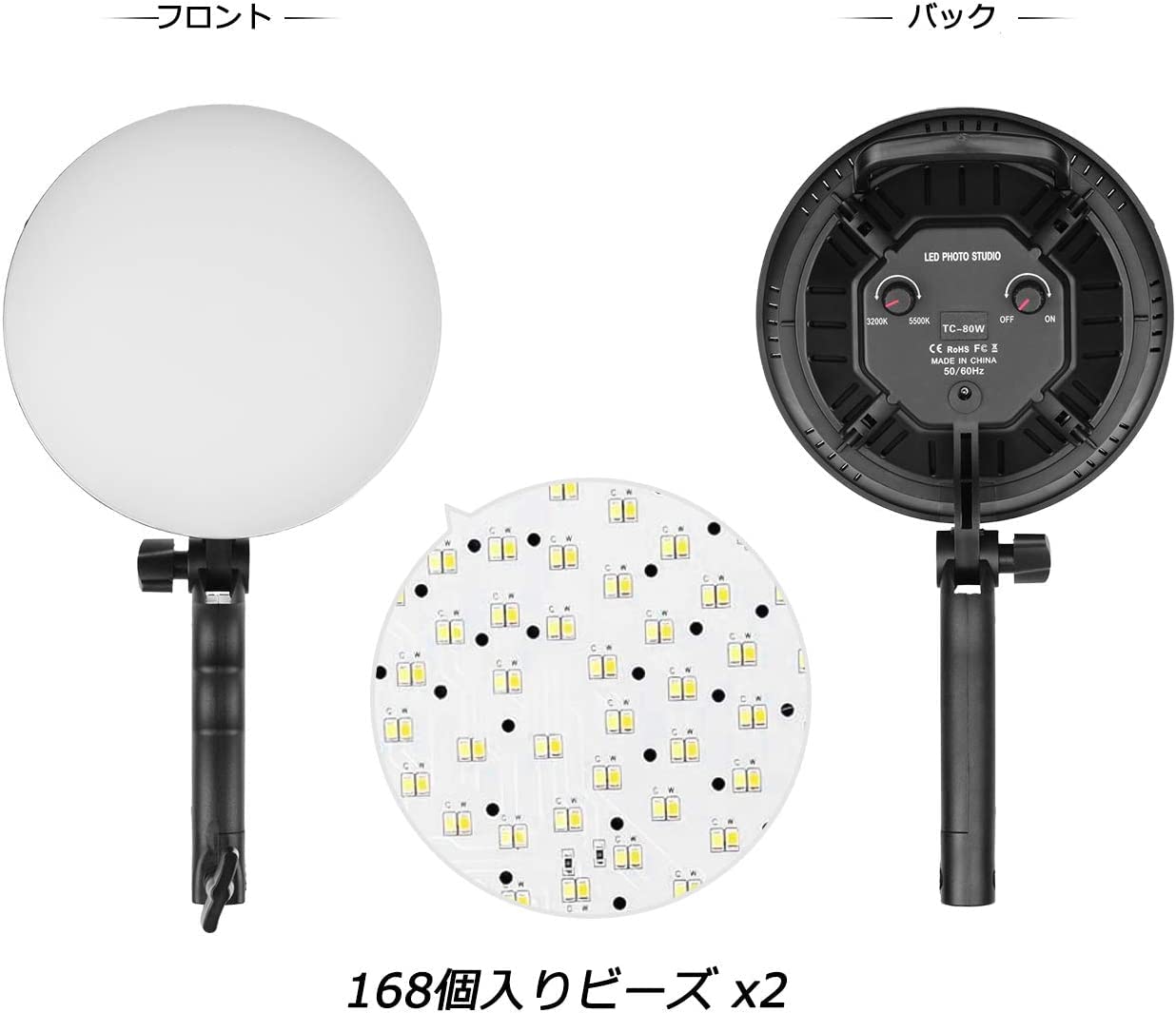 Amazon | Andoer ソフトボックス 写真撮影照明キット LEDライト